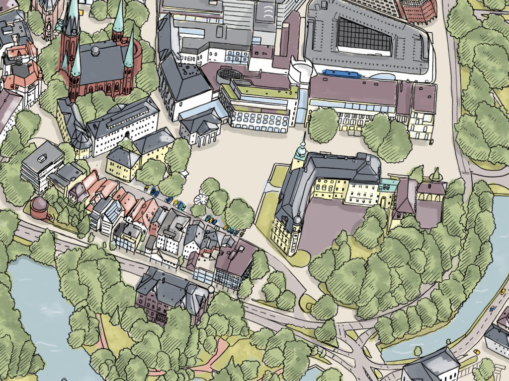 EDDIKS GRAFIK, Illustration, Stadtplan Oldenburg