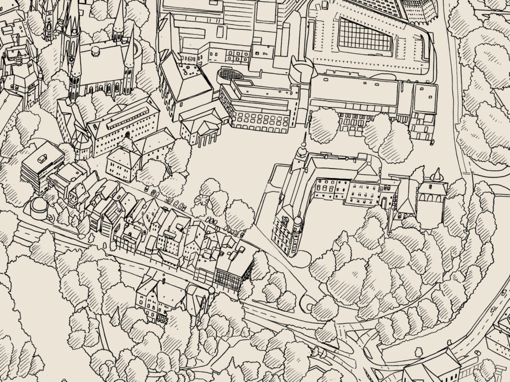 EDDIKS GRAFIK, Illustration, Stadtplan Oldenburg